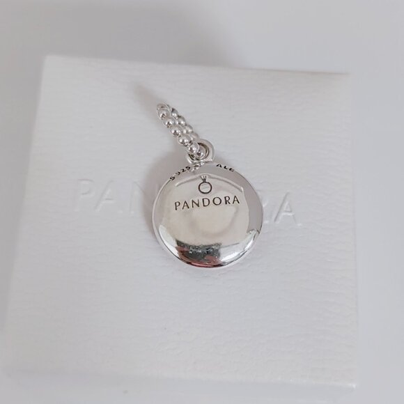 Pandora SS PINK ENAMEL BREAST CANCER PENDANT S925 Sterling Silver with box - Picture 6 of 6